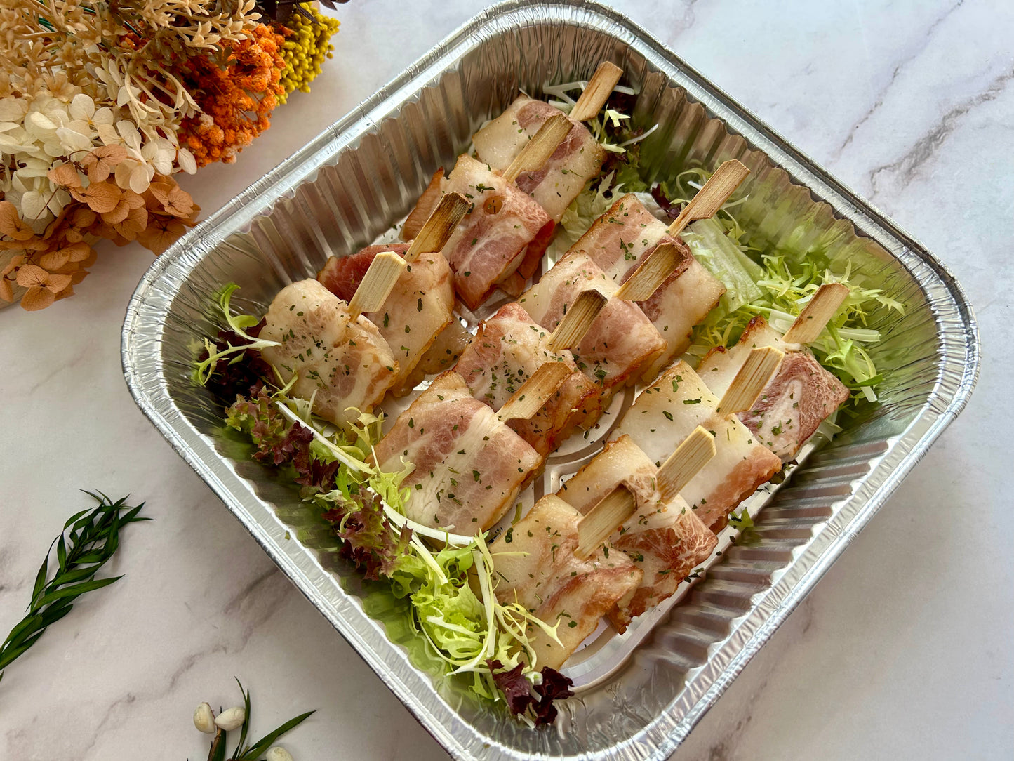 香煎原隻帶子煙肉卷(12件)