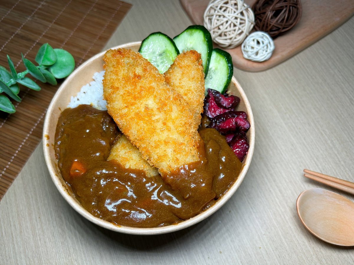 日式咖喱吉列脆魚柳珍珠飯 | 便當飯盒到會（每款最少4盒起）