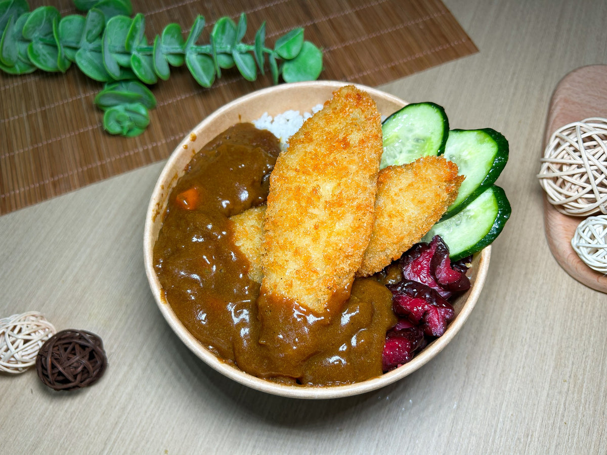 日式咖喱吉列脆魚柳珍珠飯 | 便當飯盒到會（每款最少4盒起）