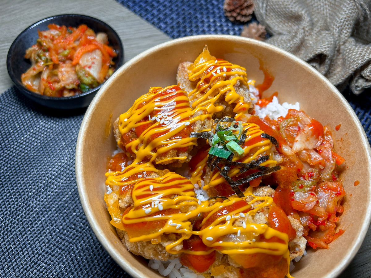 韓流拉絲芝士脆炸雞丼 | 便當飯盒到會（每款最少4盒起）