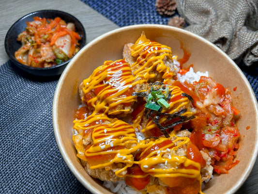 韓流拉絲芝士脆炸雞丼 | 便當飯盒到會（每款最少4盒起）