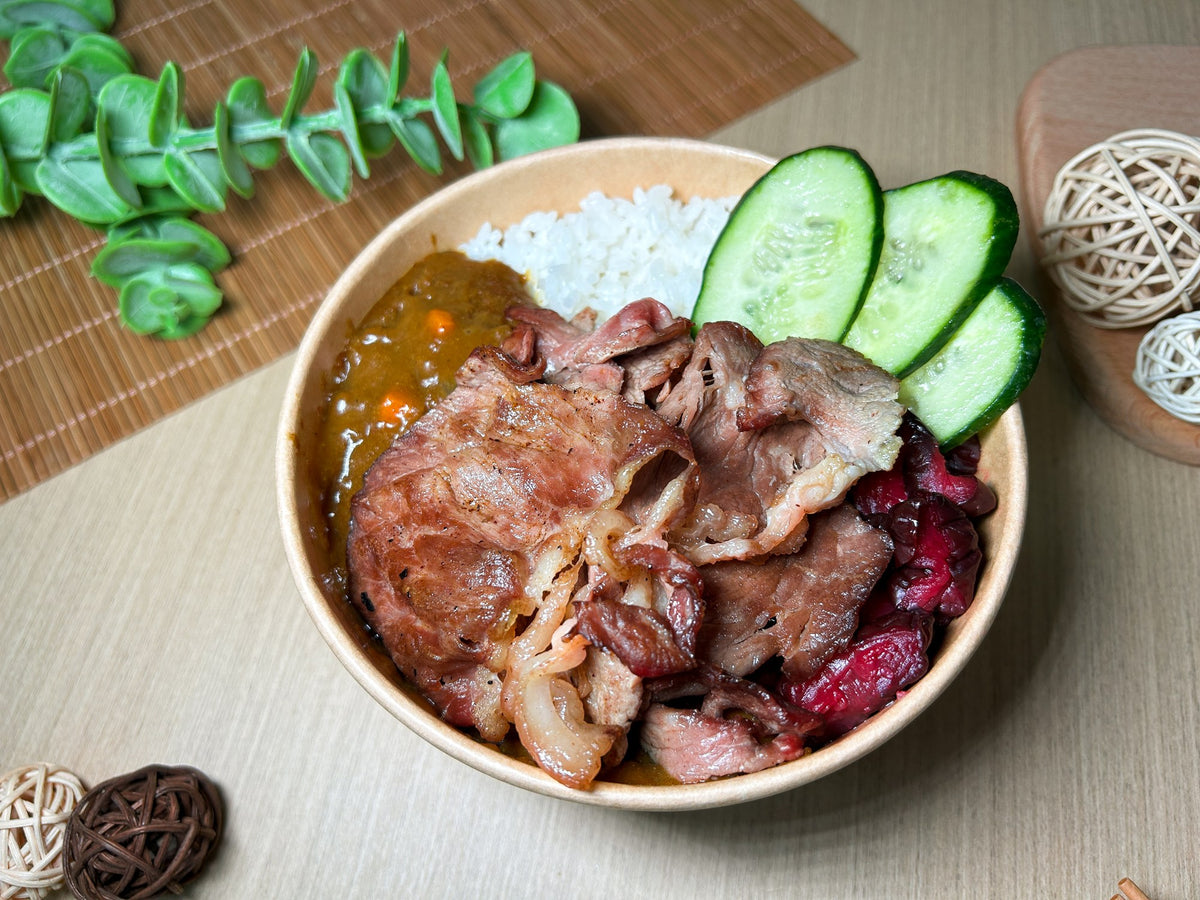 日式咖喱安格斯燒牛肉珍珠飯 | 便當飯盒到會（每款最少4盒起）