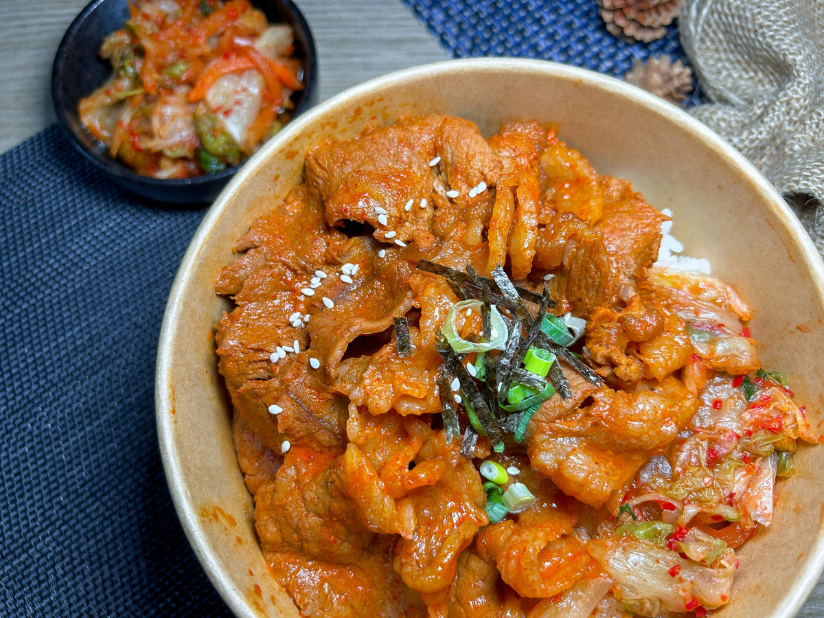 韓式惹味泡菜安格斯牛肉丼 | 便當飯盒到會（每款最少4盒起）