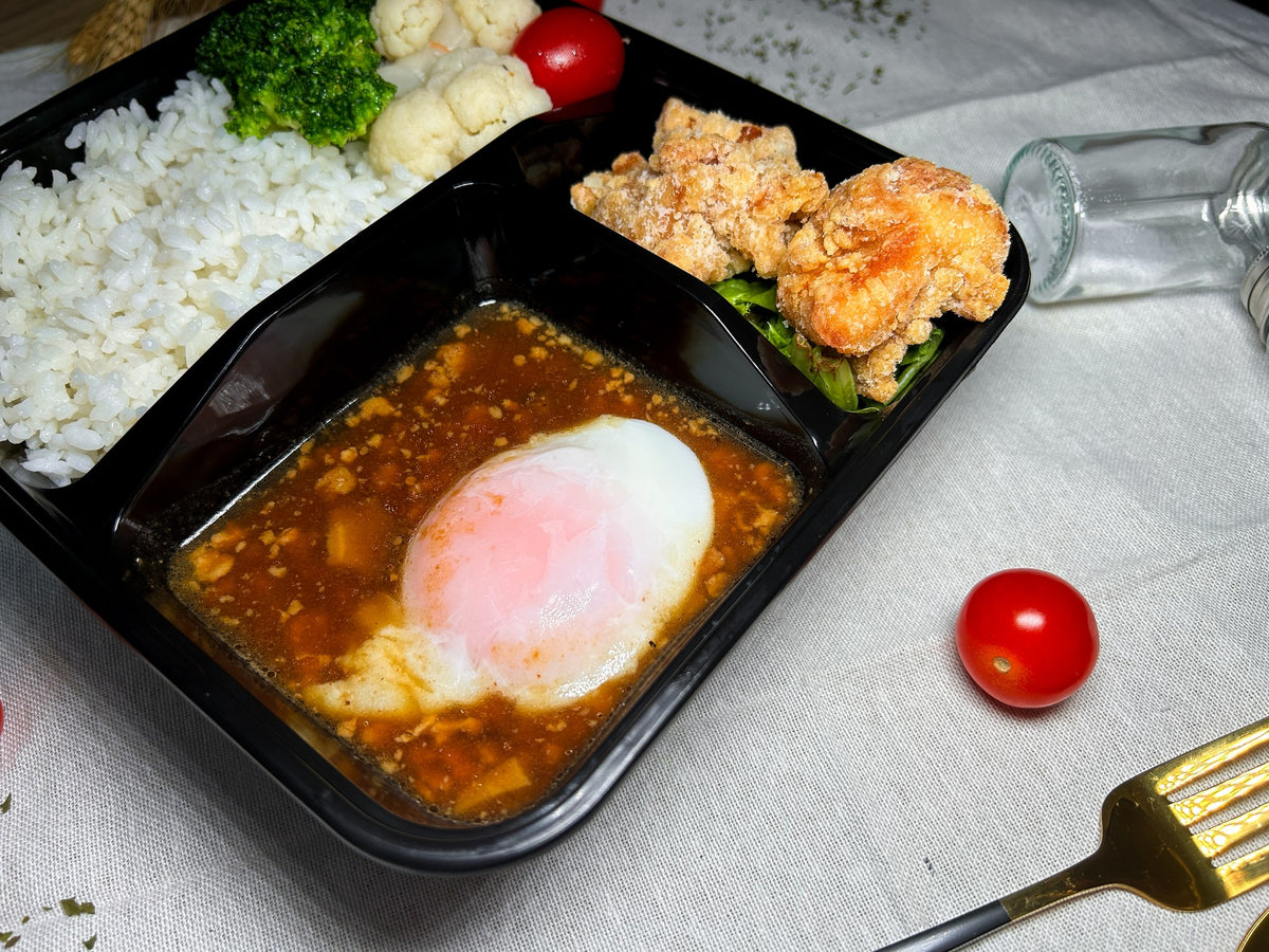 台式肉燥溫泉蛋珍珠飯配脆辣炸雞 | 便當飯盒到會（每款最少4盒起）