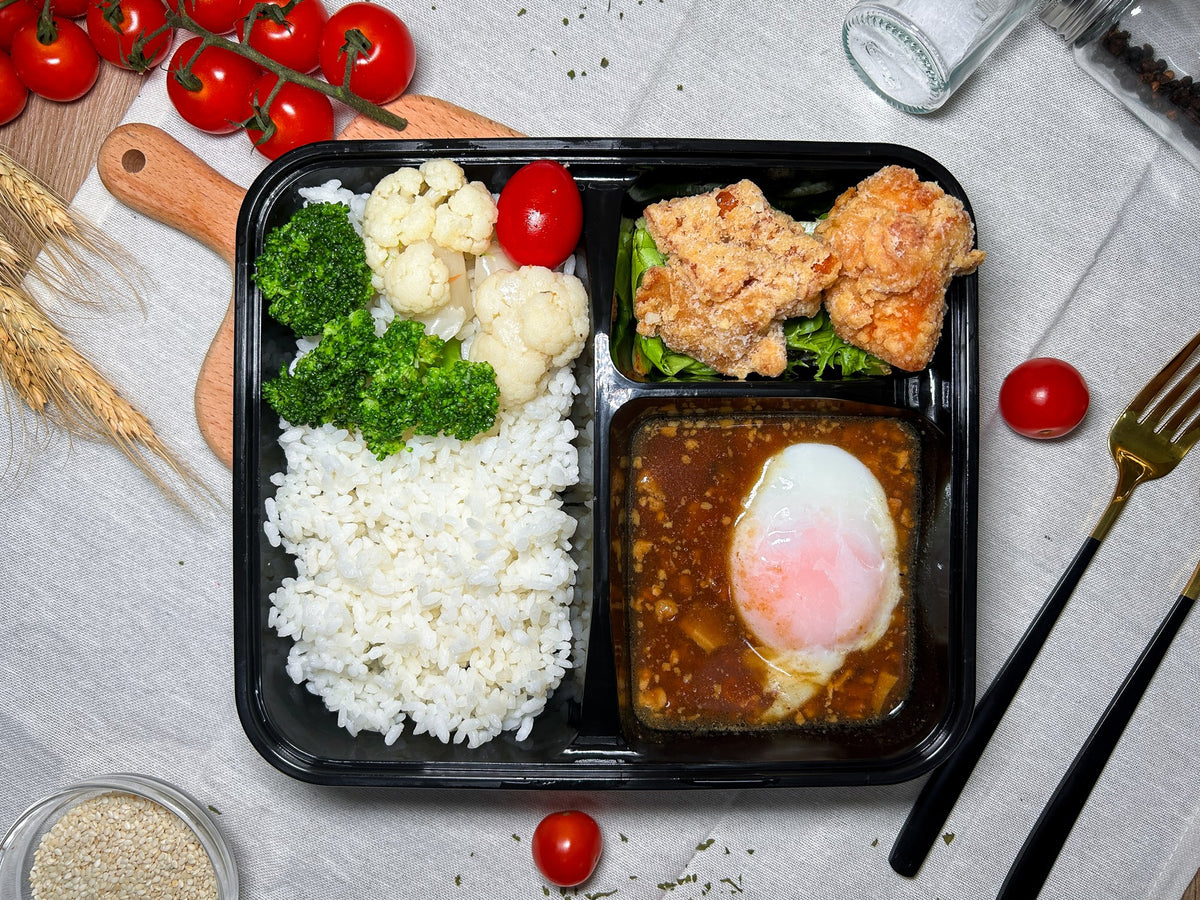 台式肉燥溫泉蛋珍珠飯配脆辣炸雞 | 便當飯盒到會（每款最少4盒起）