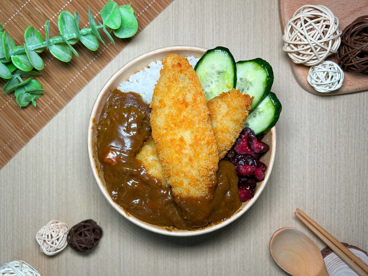日式咖喱吉列脆魚柳珍珠飯 | 便當飯盒到會（每款最少4盒起）