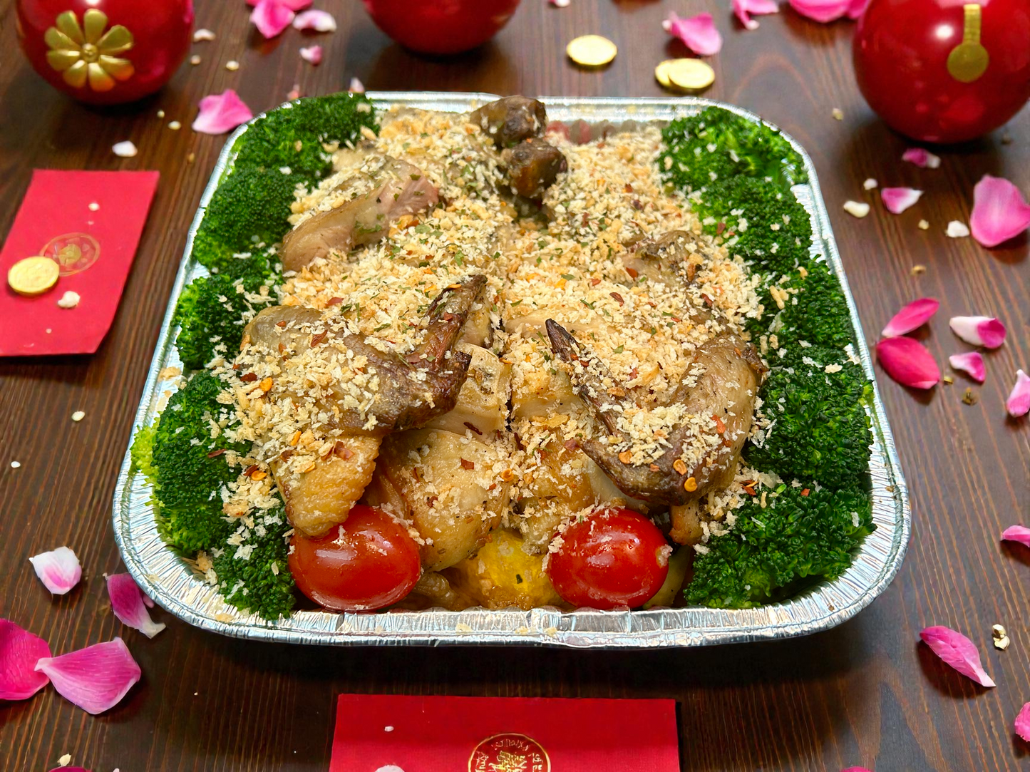 【新春限定】笑口常開避風塘燒春雞（約2磅）