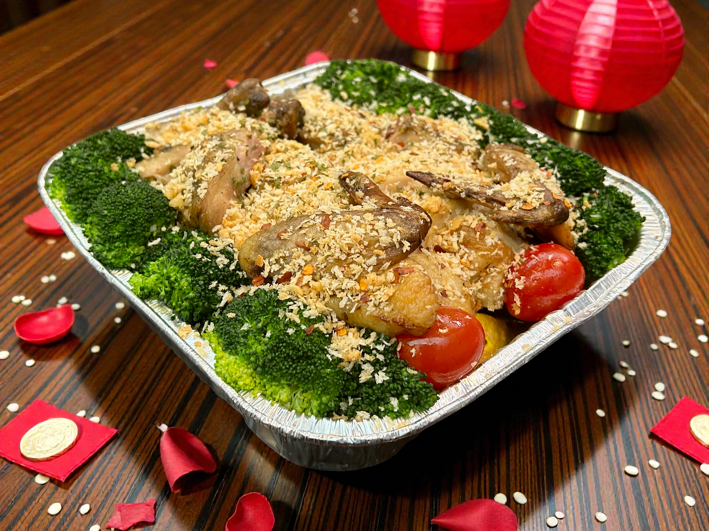 【新春限定】笑口常開避風塘燒春雞（約2磅）