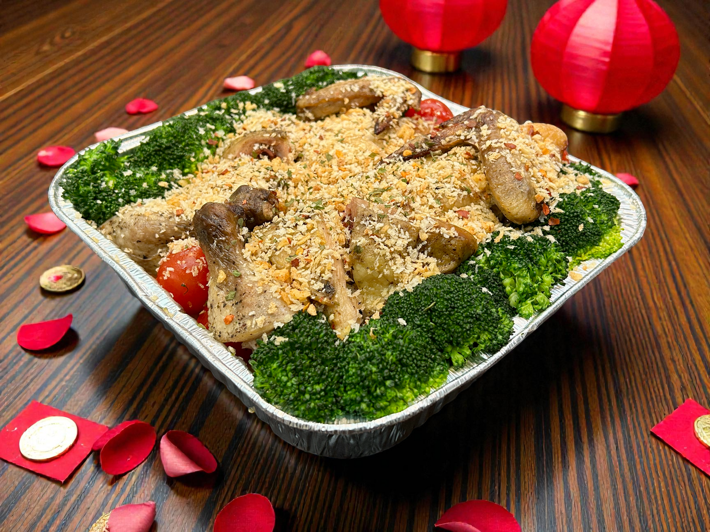 【新春限定】笑口常開避風塘燒春雞（約2磅）