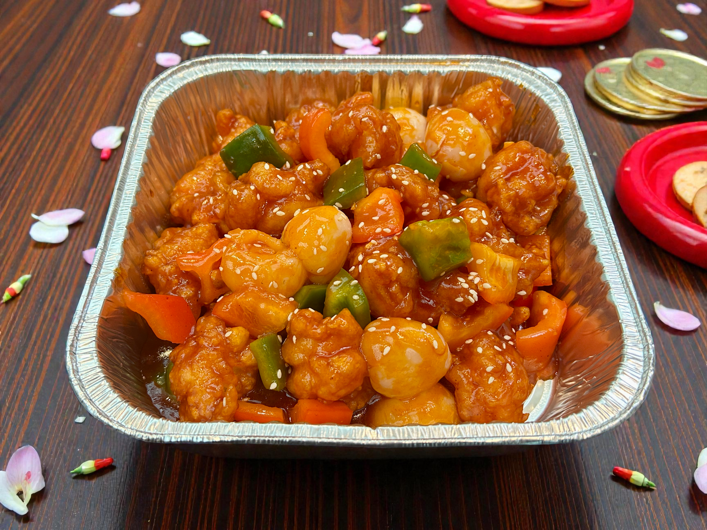 【新春限定】荔枝咕嚕年年笑蝦球（約2磅）