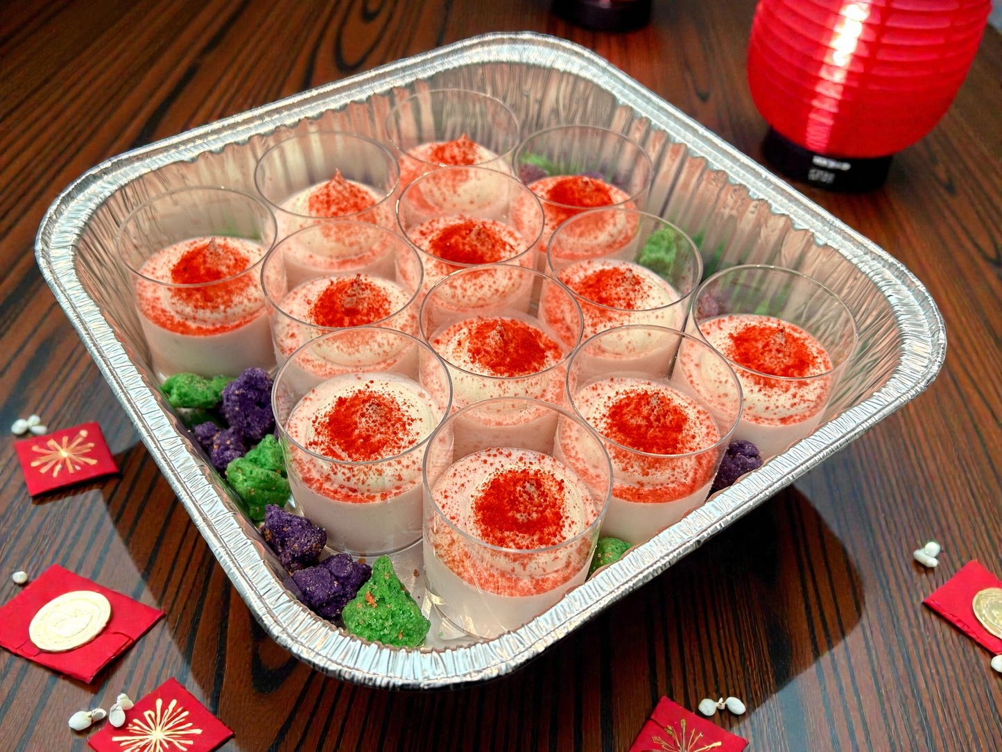 【新年限定】玫瑰花開富貴慕斯杯（每盤12件）