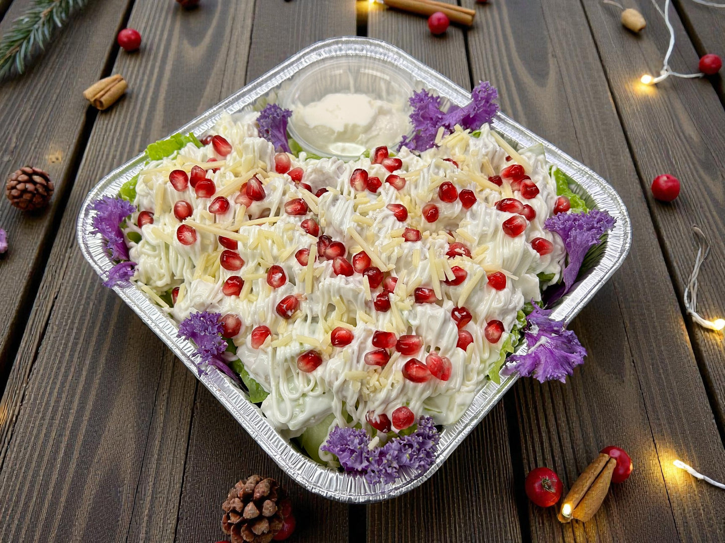 ❄️12月限定紅寶石果香雞肉沙律，嫩雞肉配紅漿果及蔬菜，約2磅，節日分享首選。