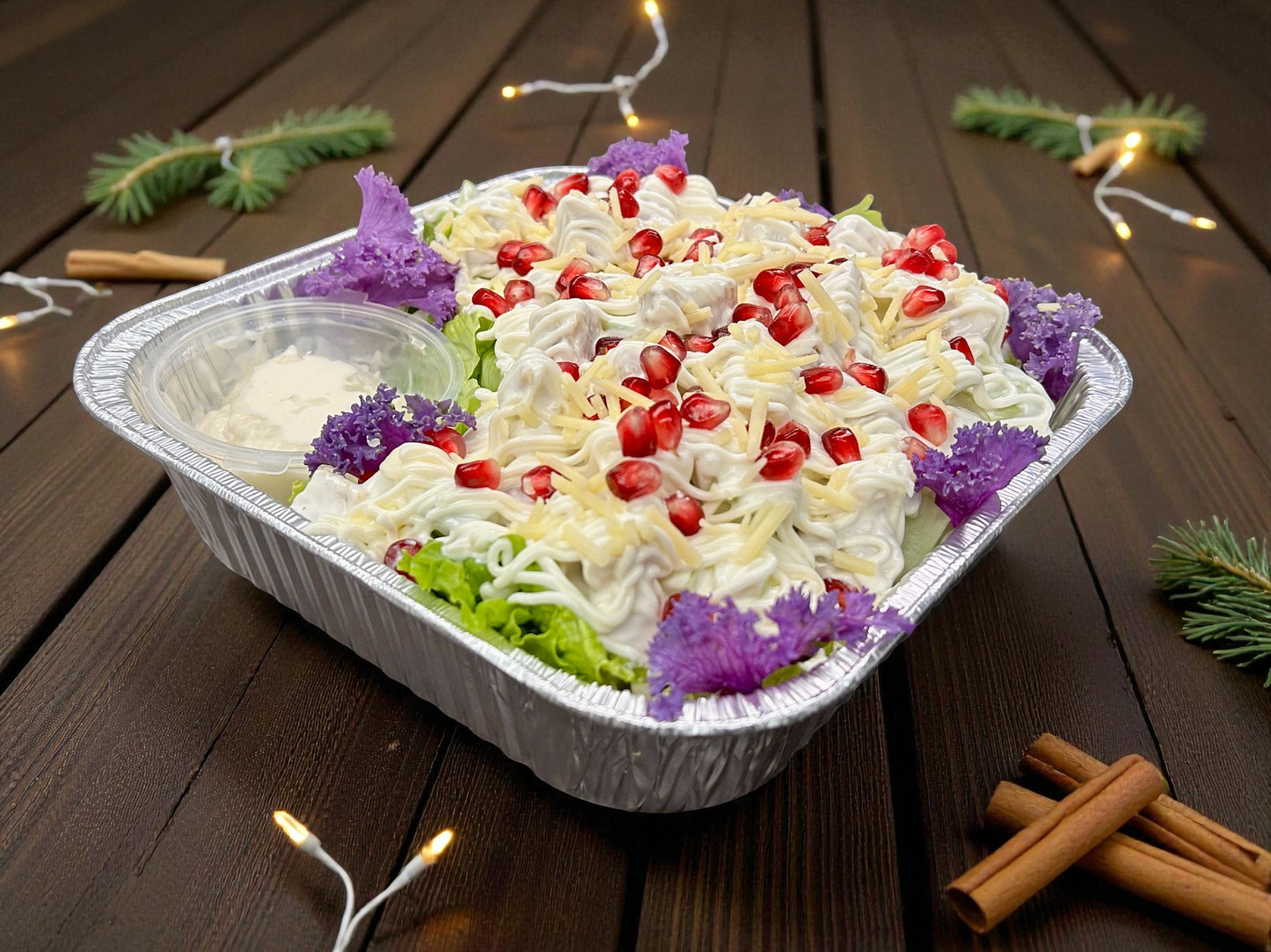 ❄️12月限定紅寶石果香雞肉沙律，嫩雞肉配紅漿果及蔬菜，約2磅，節日分享首選。